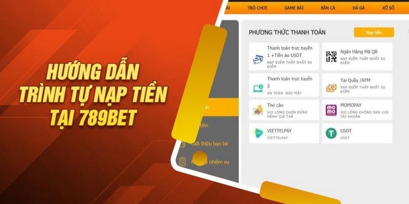 Đăng nhập vào 789BET để nạp tiền nhanh chóng